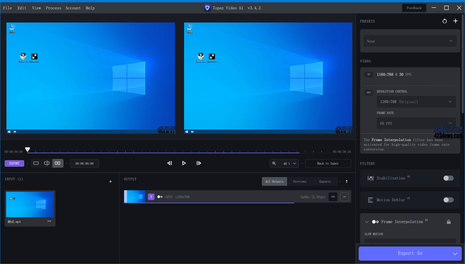Topaz Video AI破解版(视频修复软件) v5.1.4