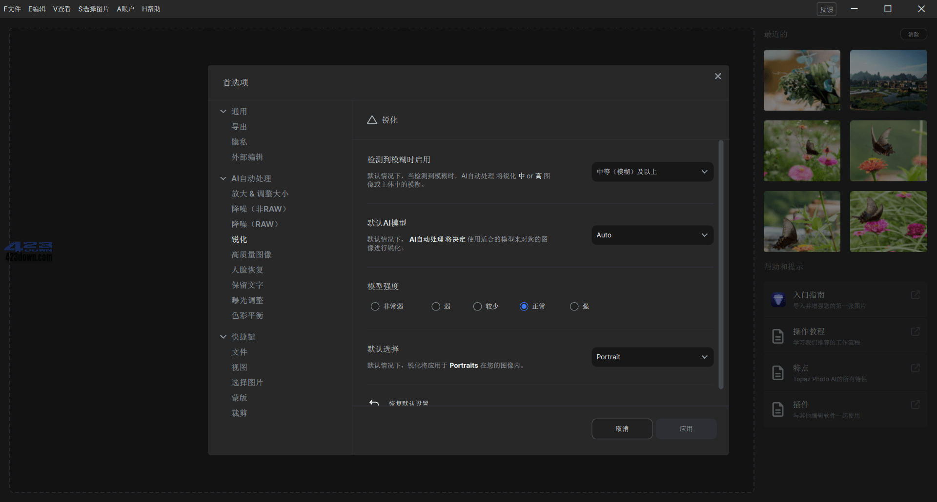 Topaz Photo AI中文破解版v3.0.4绿色便携版