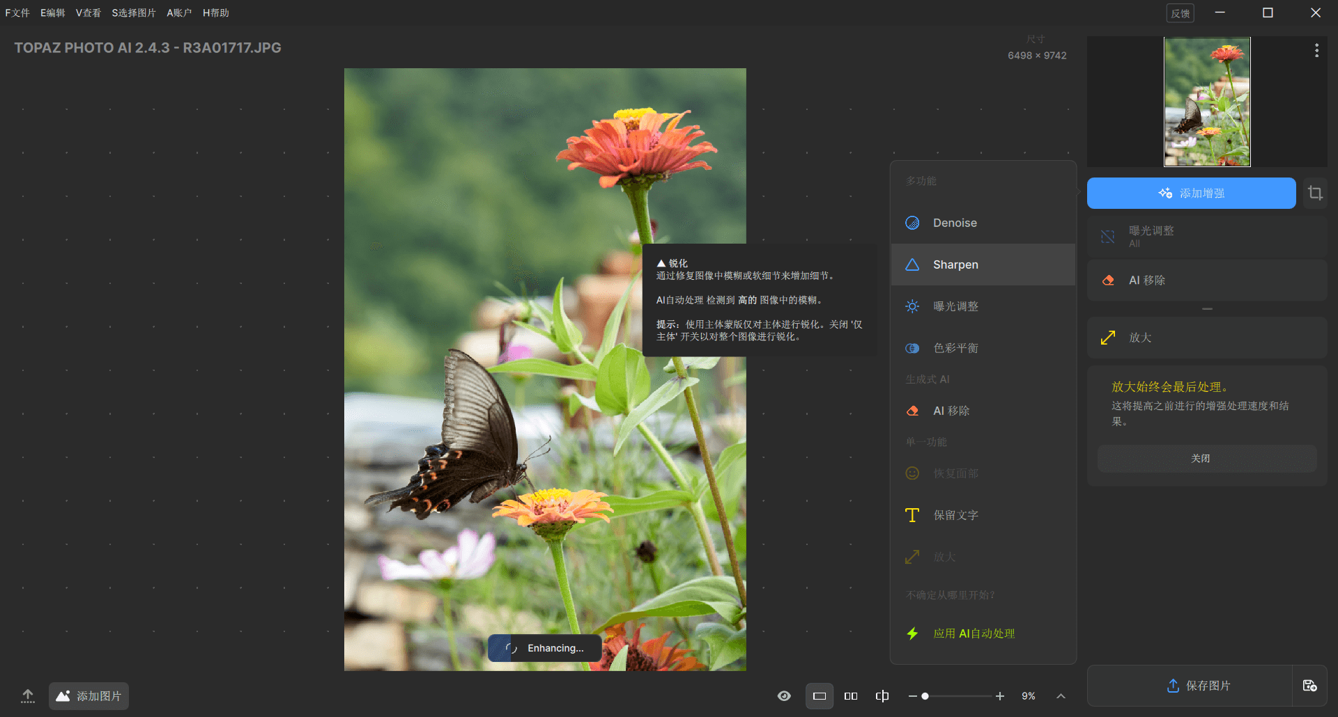 Topaz Photo AI中文破解版v3.0.4绿色便携版