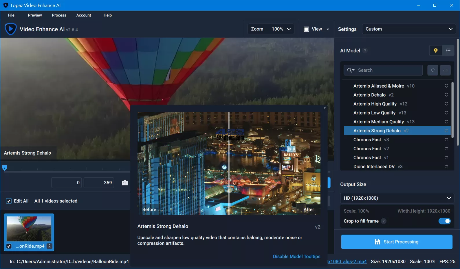 Topaz Video Enhance AI v2.6.4 完整破解版