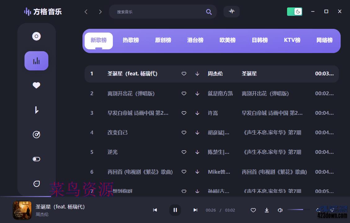 方格音乐PC版(无损音乐播放器)1.5.4 去广告版