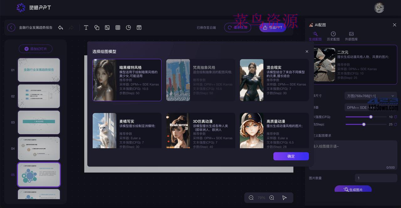 很变态!但能免费Ai绘图,一键生成PPT的AI工具