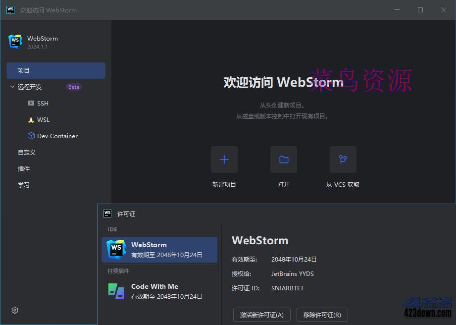 WebStorm2024中文激活版v2024.1.5正式版