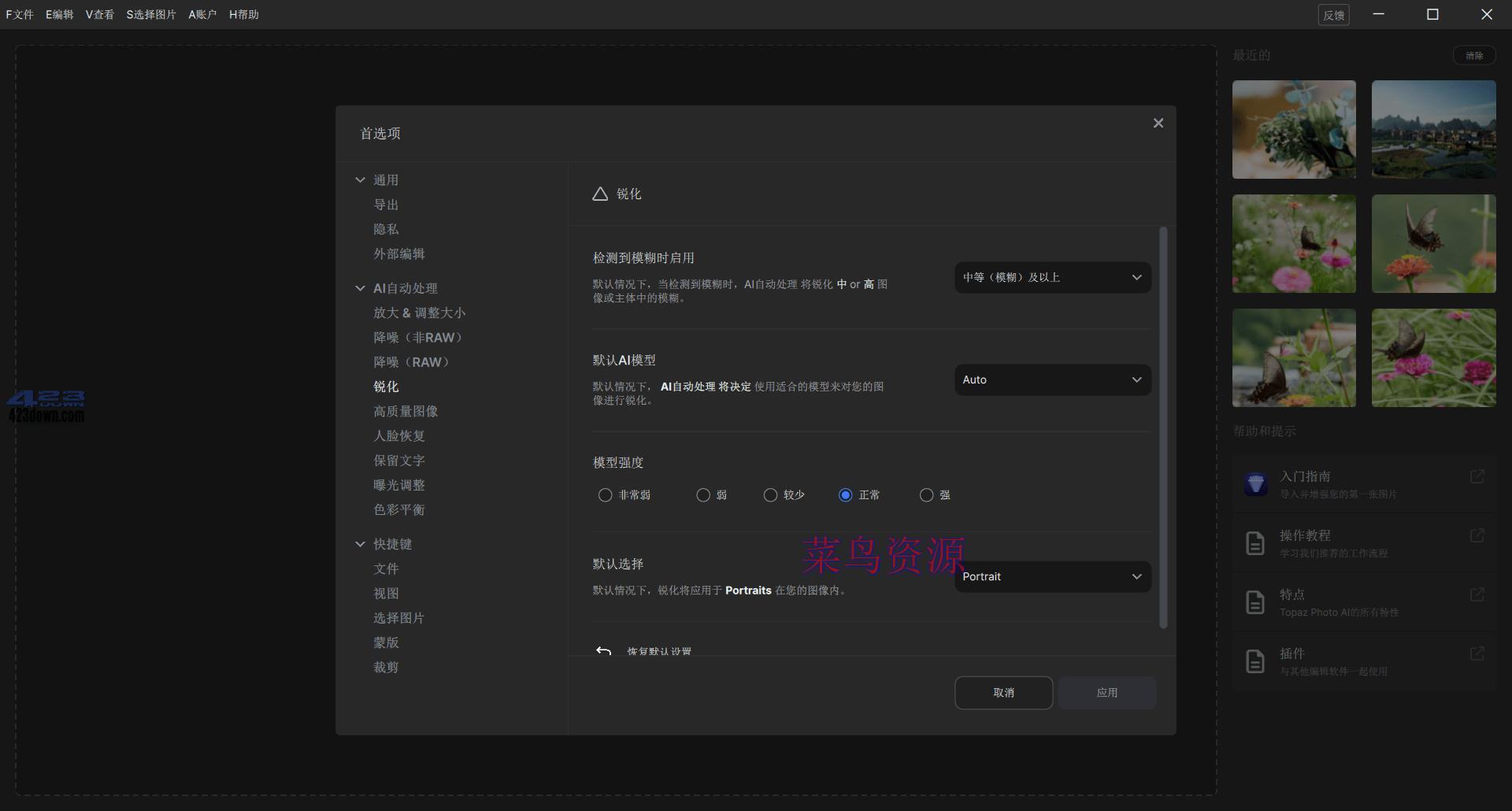 Topaz Photo AI中文破解版v3.0.4绿色便携版