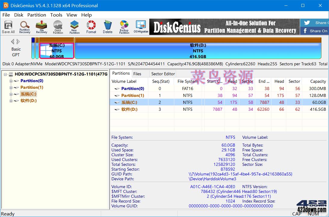 DiskGenius Professional  5.5.0.1488 Crack
