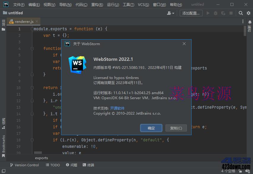 WebStorm2022中文激活版v2022.3.4正式版
