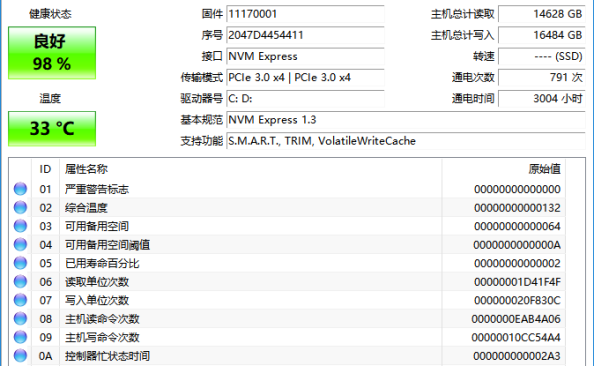 CrystalDiskInfo中文版(硬盘检测工具) v9.3.1