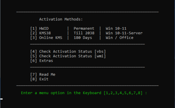 Microsoft Activation Scripts v2.6.0 (MAS)